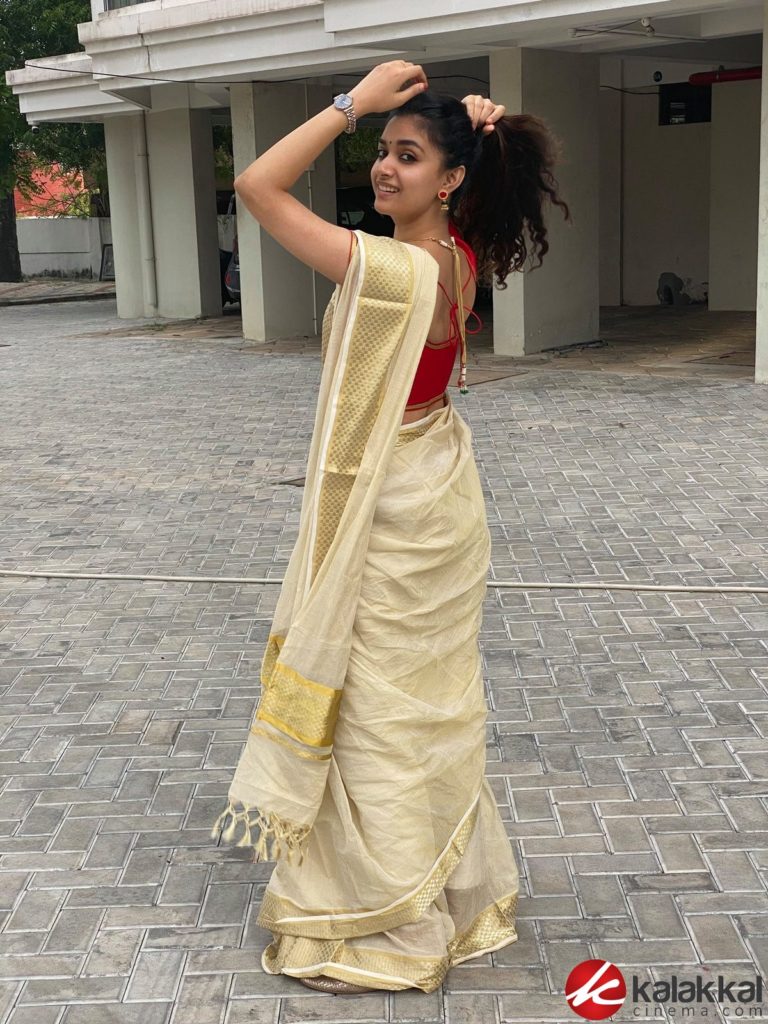 Actress Keerthy Suresh Adorable Pictures From Her Onam celebration