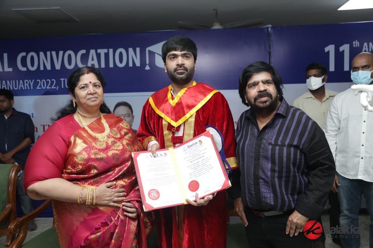 Silambarasan TR Receives Doctorate From Vels University Photos