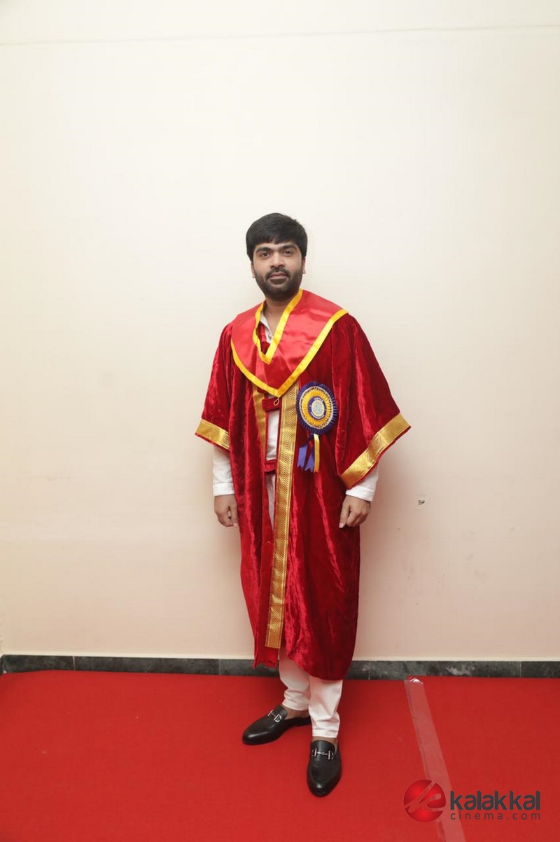 Silambarasan TR Receives Doctorate From Vels University Photos