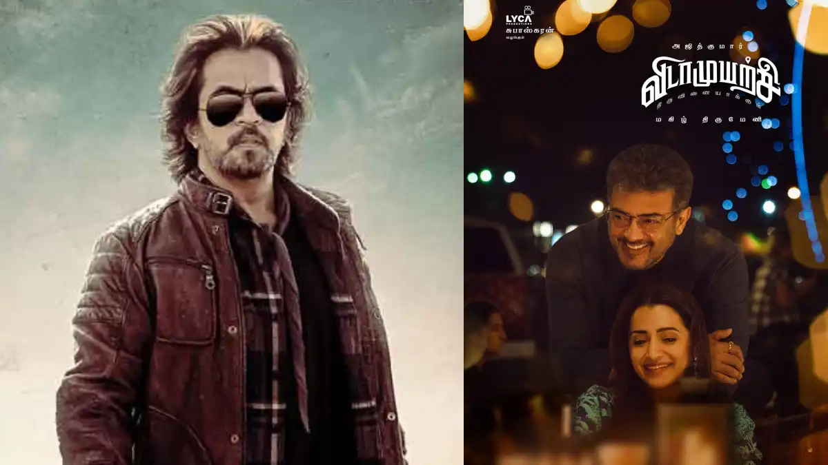 actor ajith kumar in vidaamuyarchi teaser released