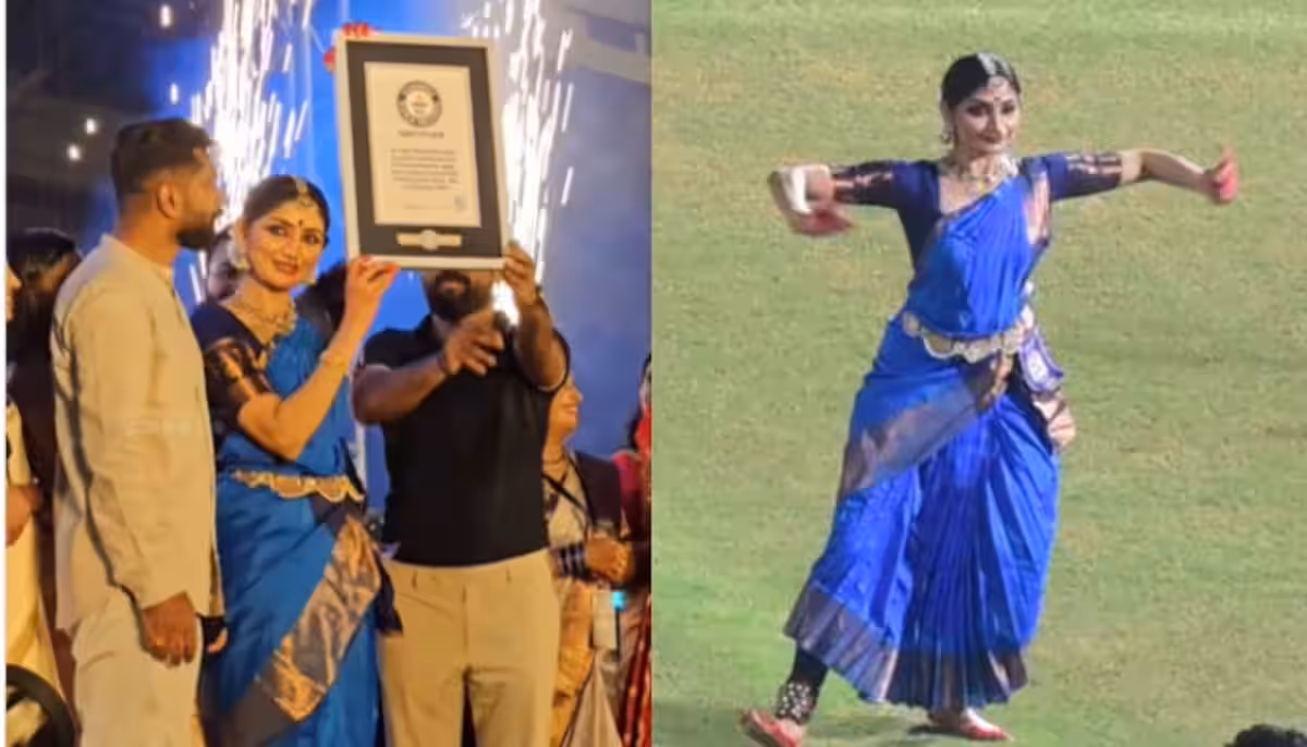 actress divyaa unni sets guinness record with 11600 dancers