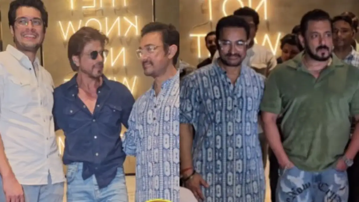 salman shah rukhkhan attend aamir khans 60th birthday party