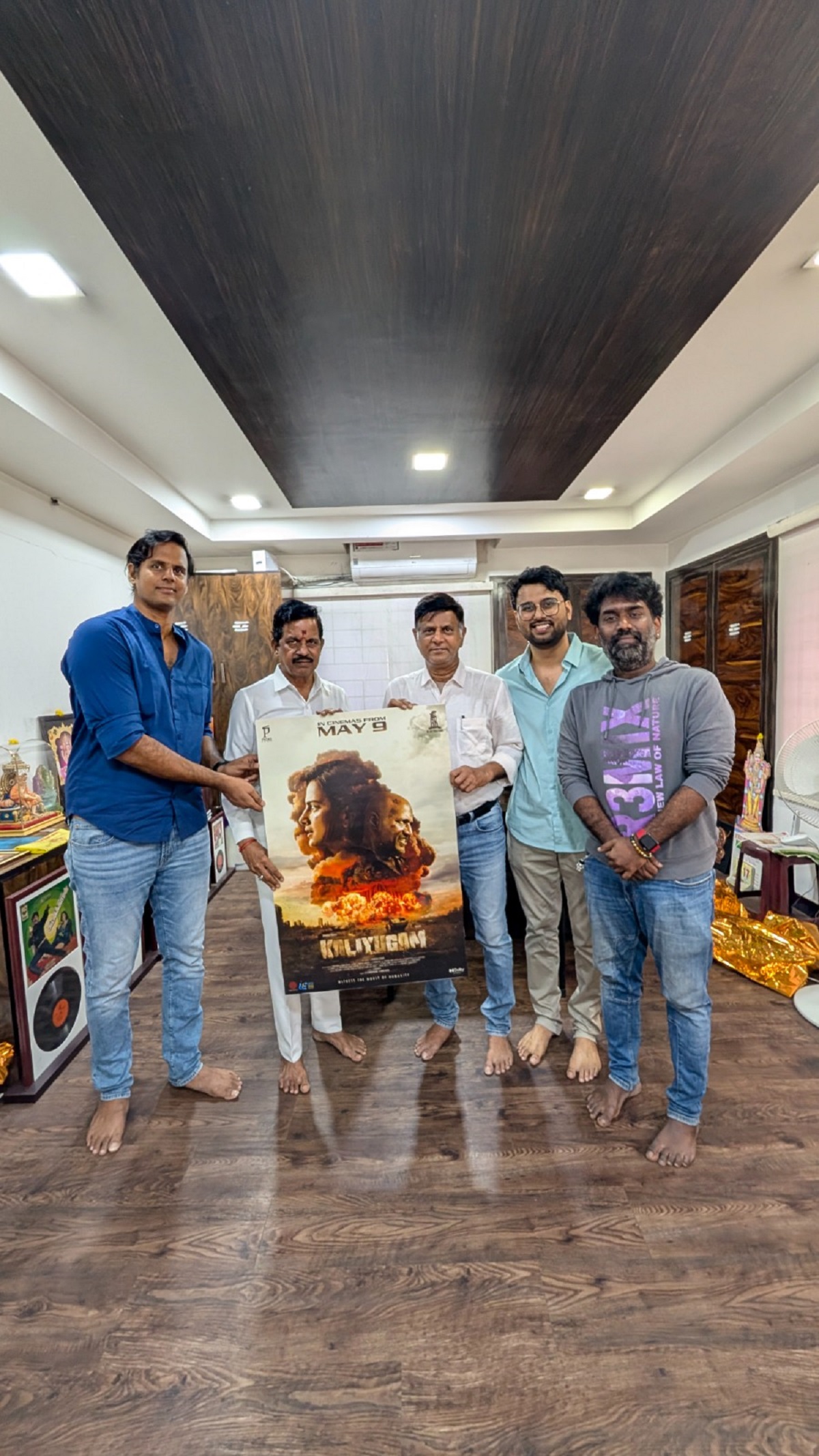 KALIYUGAM to Release Worldwide on May 9 – Official Date Poster Unveiled by Veteran Producer Kalaippuli S. Thanu