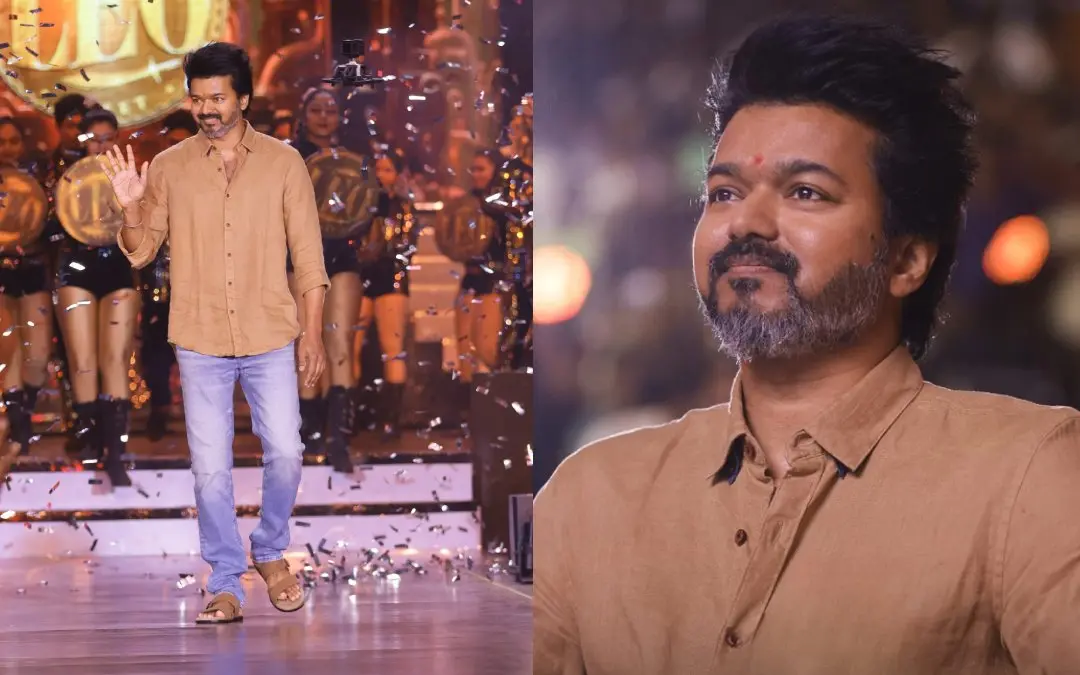 vintage vijay look in hi last movie jananayagan 