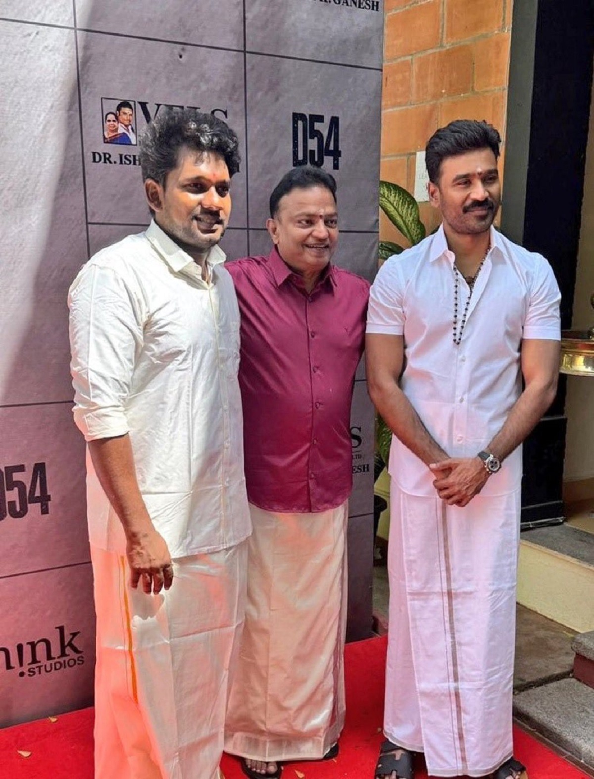 dhanush 54 movie pooja photos