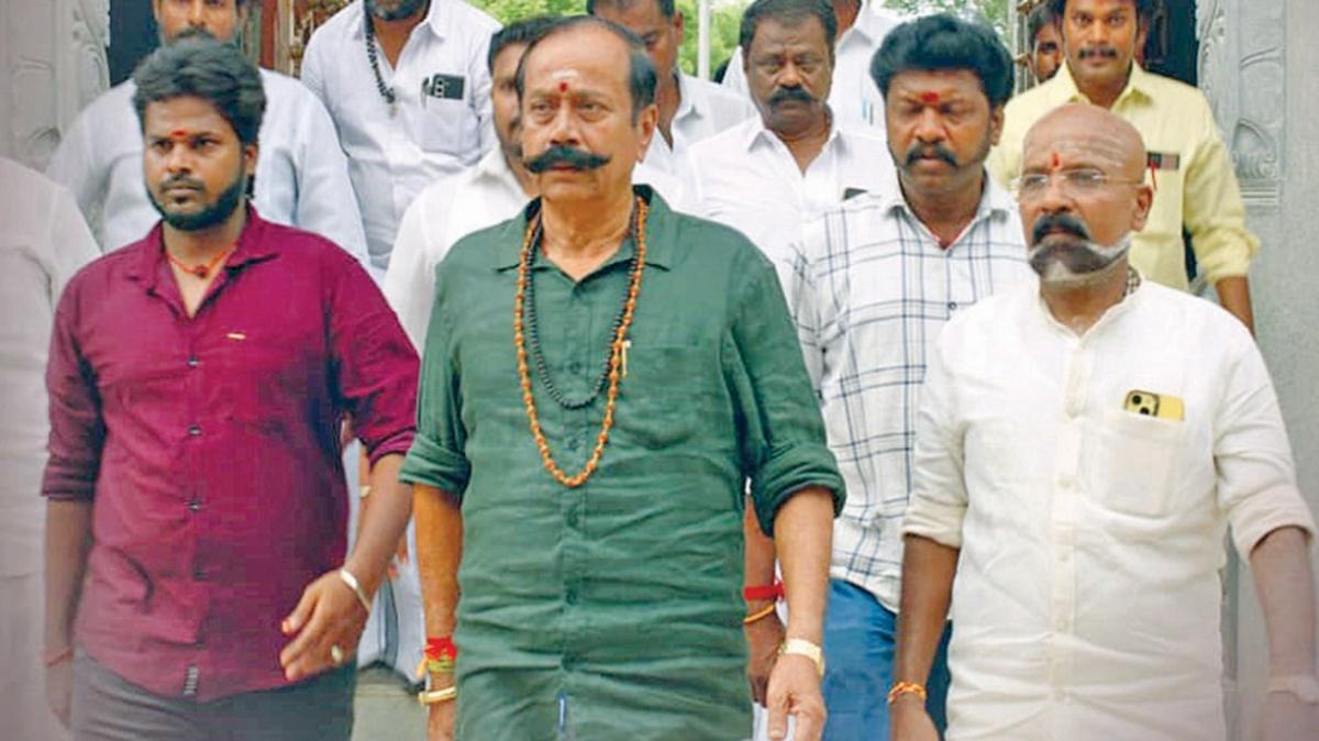 bjp leader h raja became an actor through kanthan malai movie