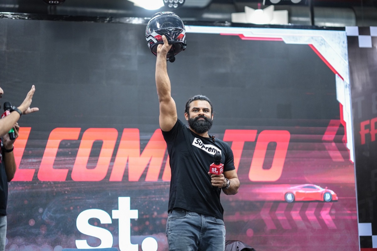 Supreme Hero Sai Durgha Tej Inspires Fans at Car Expo 2025