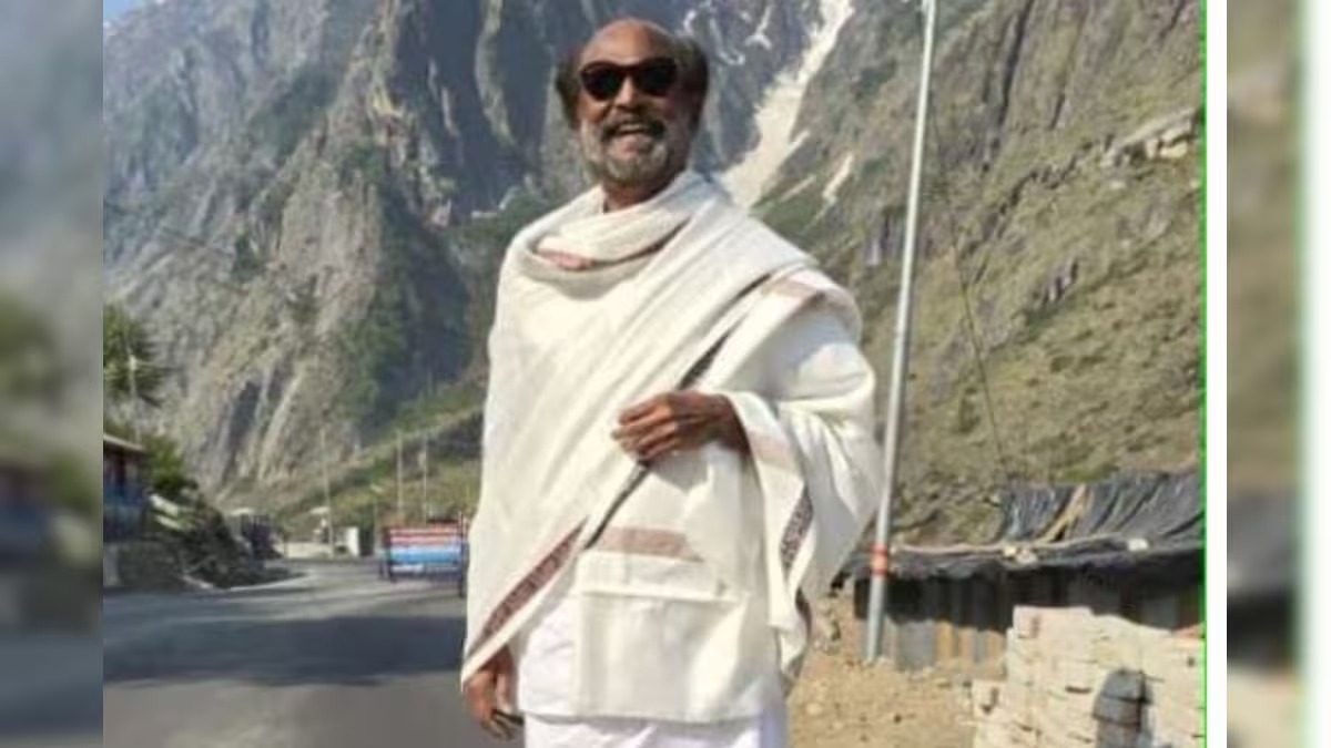 rajinikanth tasted food in roadside shop way to kamaprayag