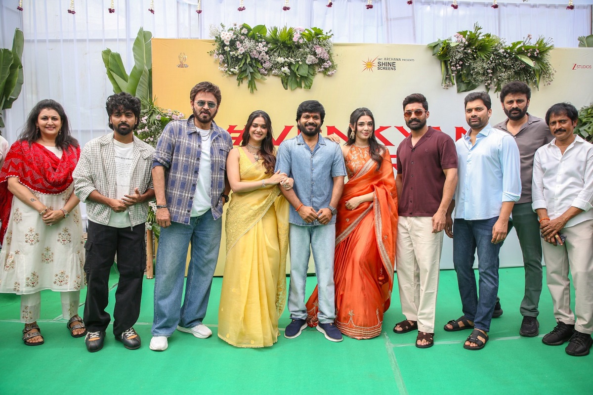 Keerthy Suresh and Krithi Shetty's Grand Film Launched with a Pooja Ceremony